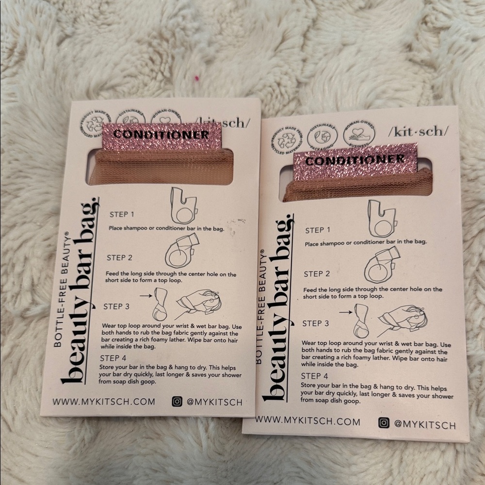 Kitsch Pink Beauty Bar Bag Duo